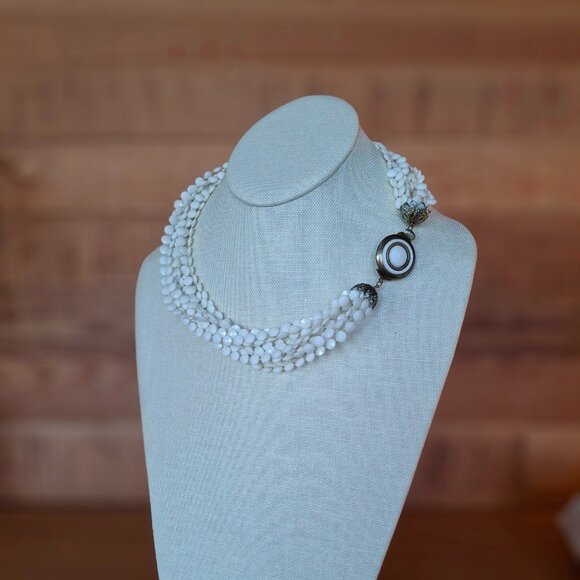 10 Strand Vintage Choker Necklace - Picture 3 of 3